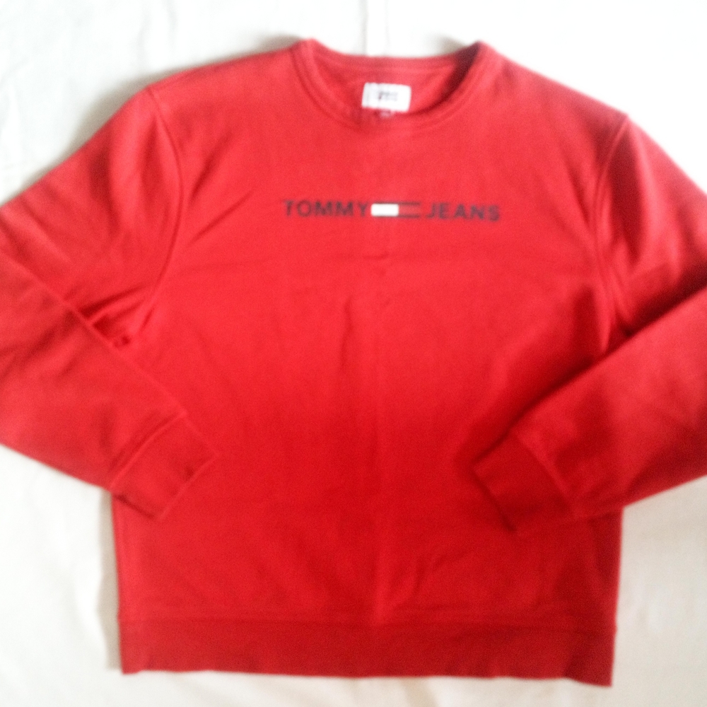 Tommy Hilfiger Red Crewneck Sweater